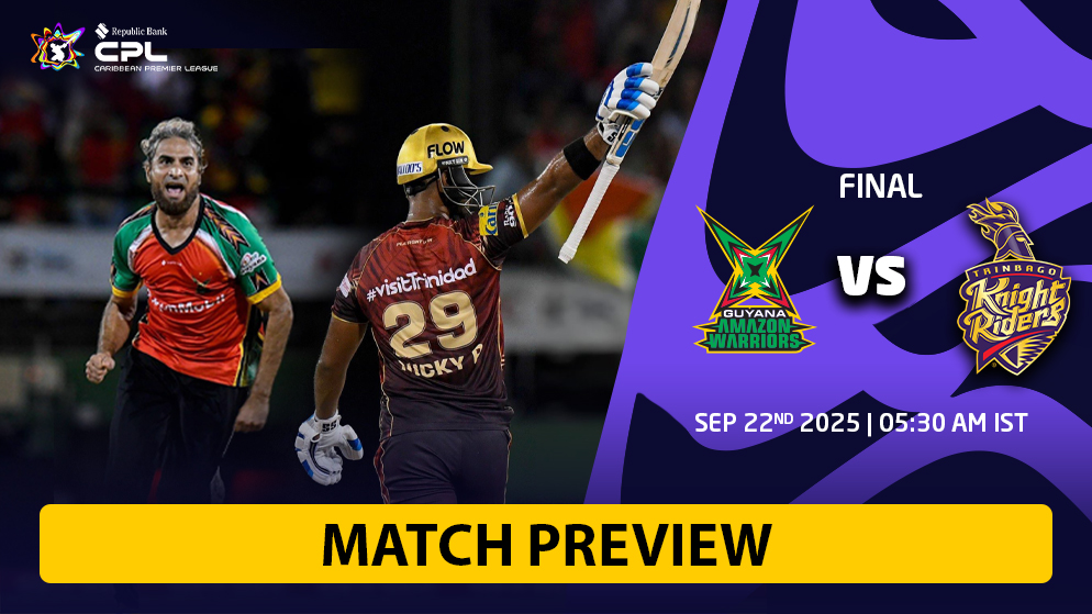 Guyana Amazon Warriors vs Trinbago Knight Riders